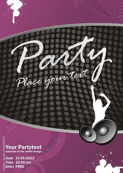 Fototapeta Violett Party