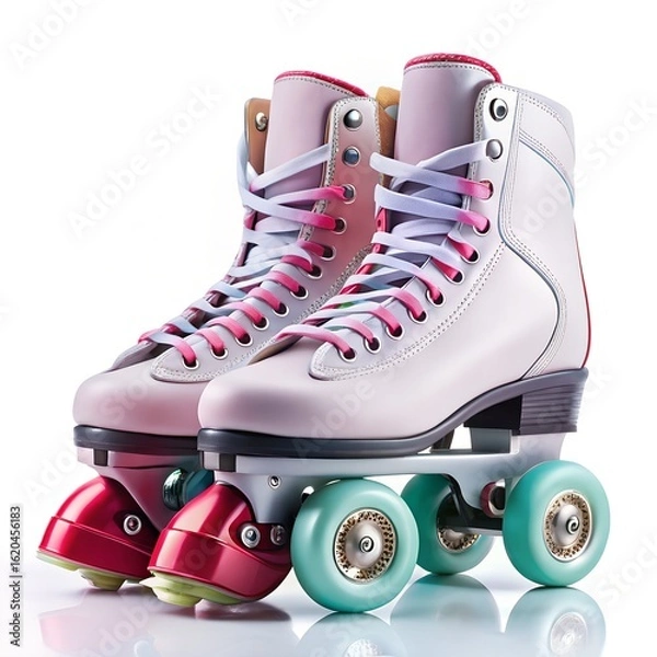 Obraz roller skates on white background