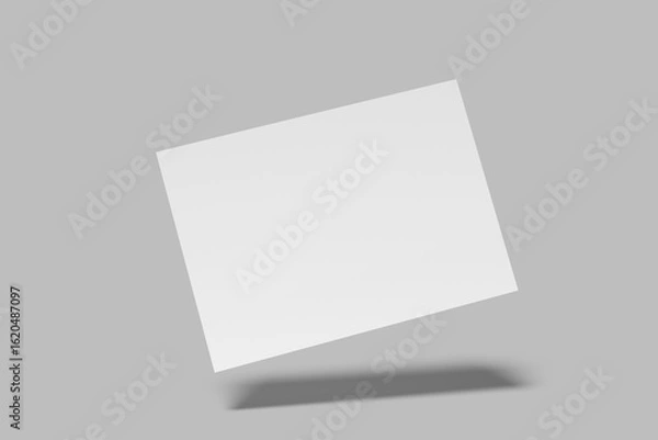 Fototapeta A4 landscape Flyer Blank Mockup