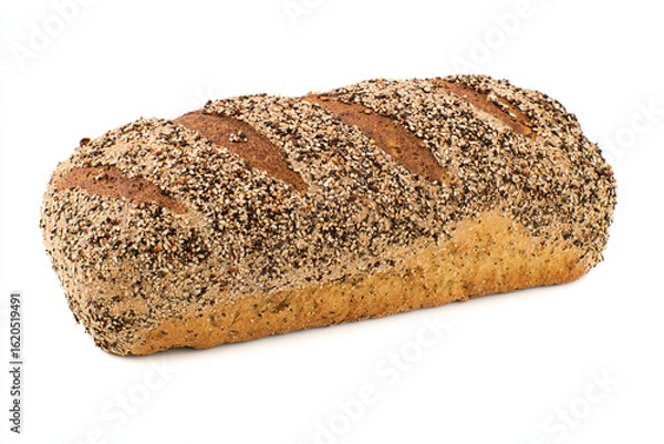 Fototapeta a loaf of bread with seeds on top