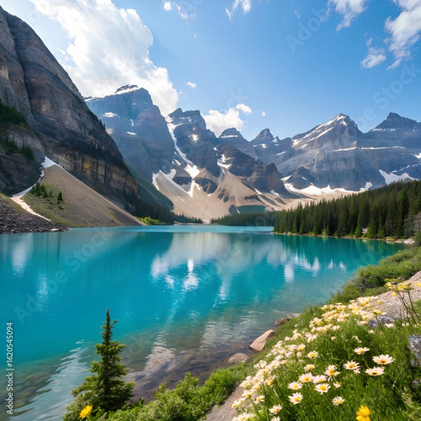 Obraz lake in the mountains