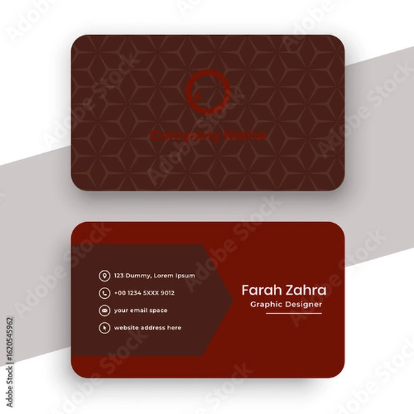 Obraz business card  vector template 