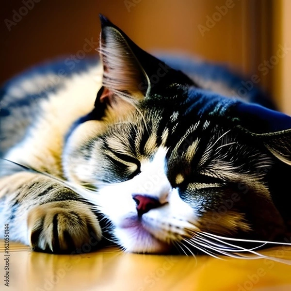 Obraz cat Sleep on a table