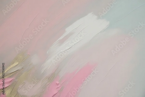 Obraz Soft pastel abstract painting with gentle brushstrokes and subtle color blending