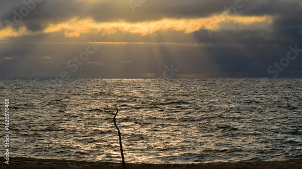 Obraz Rayons du soir et eau
