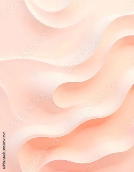 Obraz Soft peach and cream abstract swirls background