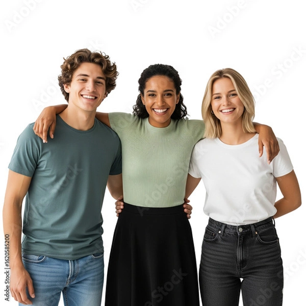 Fototapeta group of young people