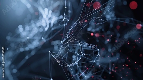 Fototapeta Abstract network digital background