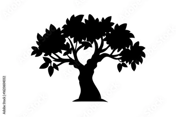 Fototapeta Ancient Mango Tree Silhouette ancient tree nature