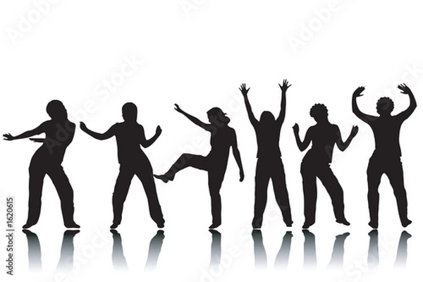 Obraz dancing silhouettes