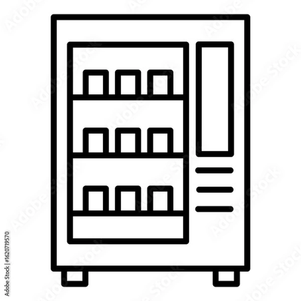 Obraz vending machine vector icon