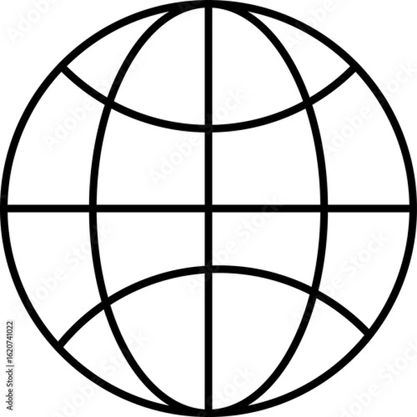 Fototapeta globe on black background