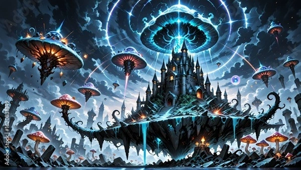 Obraz 天空に浮かぶ古の王国