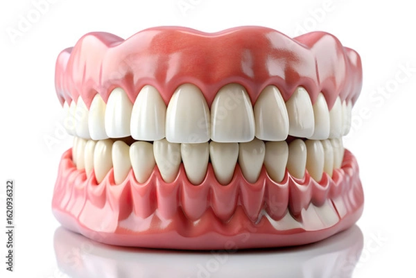 Fototapeta Realistic Dental Model with Teeth and Gums