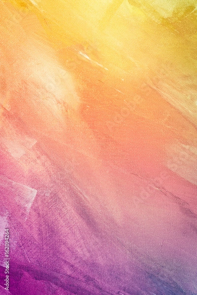 Obraz Textured rainbow painted background