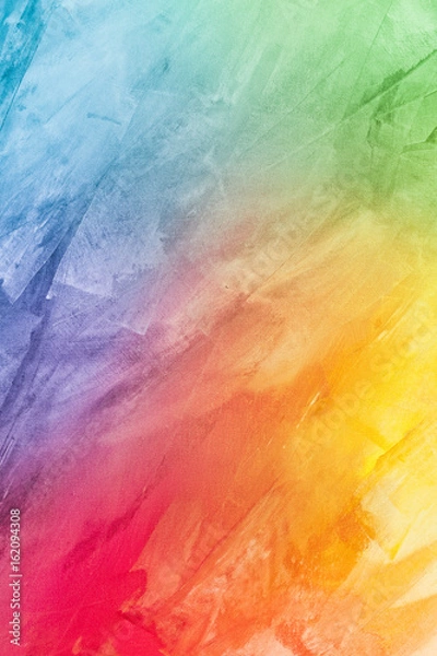 Obraz Teksturowana tęcza malowane tła