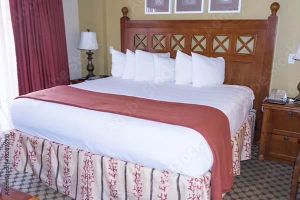 Fototapeta Elevated King size Bed