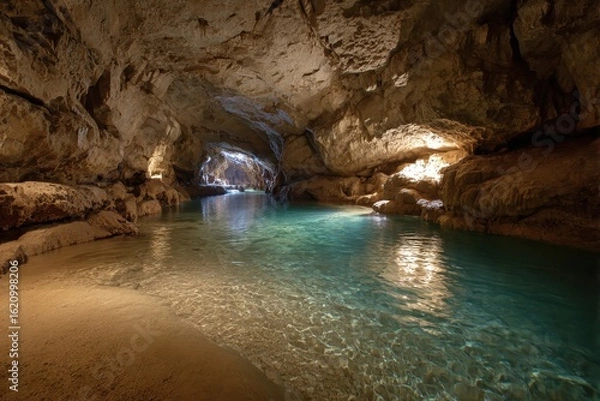 Fototapeta Beautiful Natural Cave Dolly in
