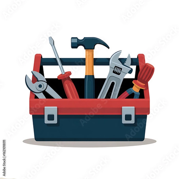 Obraz Labor Day icon set featuring tools, safety gear, and symbols. Solid, filled icons set of Labor Day celebration: hard hat, gear, wrench, handshake,