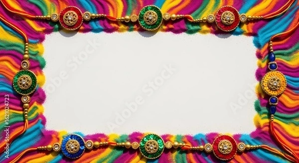 Obraz Happy Raksha bandhan 2025, raksha bandhan themed poster with minimalistic elements