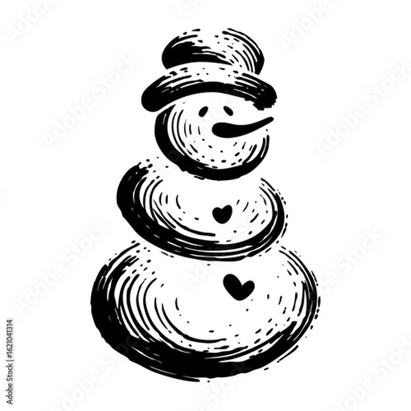 Obraz Snowmanvector icon