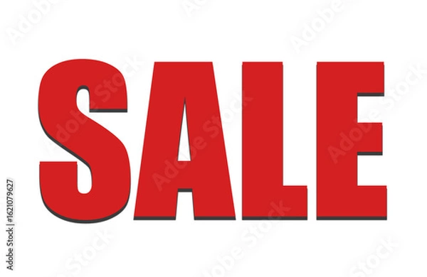 Fototapeta Sale text is being featured in bold minimalist flat design poster transparent background