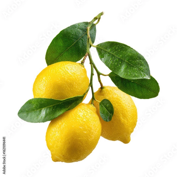 Fototapeta Fresh lemons on a branch