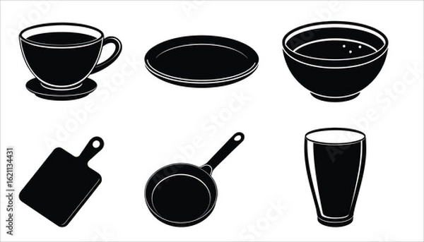 Fototapeta kitchen bundle vector