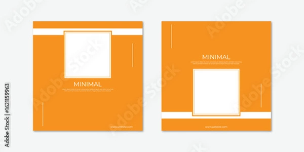 Obraz New Modern Minimal Post design vector template