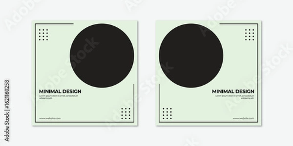 Obraz Minimal Social media Post design layout