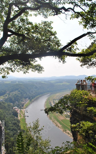 Obraz Bastei overview over Elben