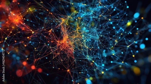 Fototapeta Abstract network structure design