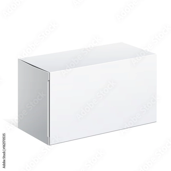 Obraz White Package carton Box. For Software