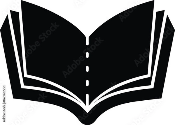 Obraz Spellbook opening vector art illustration