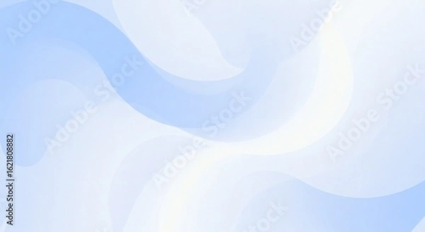 Obraz Powder Blue Whisper - Calm Pastel Light Blue Gradient Texture with Soft Grain and Gentle Flow 1