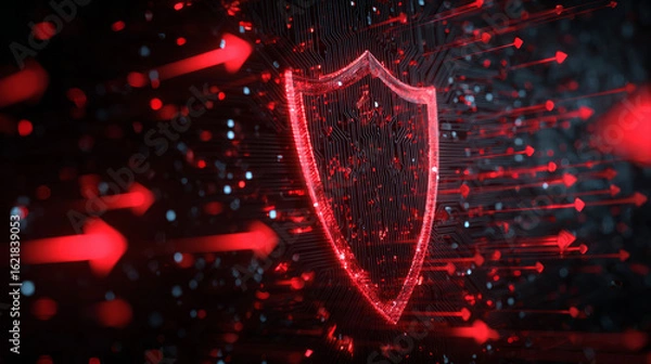 Obraz Cybersecurity measures in action protecting digital assets with advanced technologies