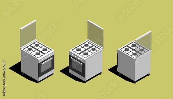 Obraz Small Freestanding Cooker