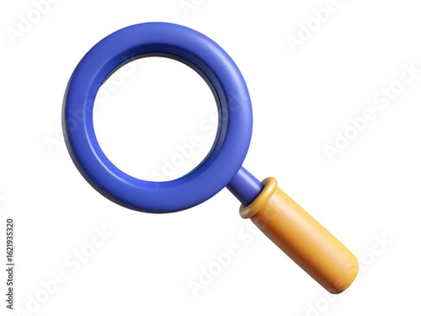 Obraz 3d magnifying glass