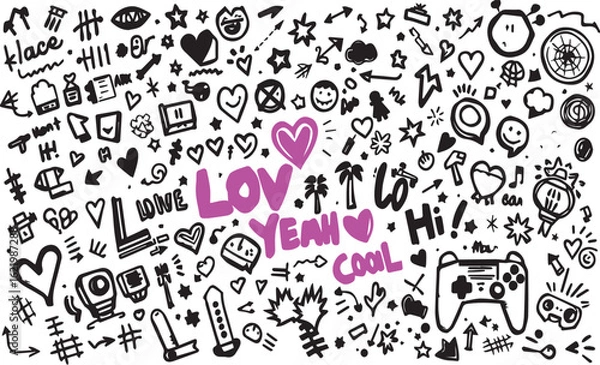 Obraz HAND-DRAWN Brushes