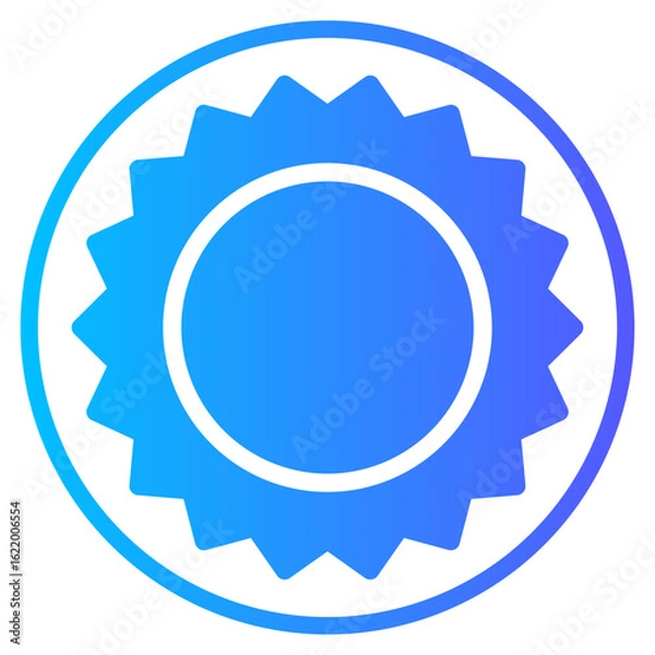 Obraz badge gradient icon