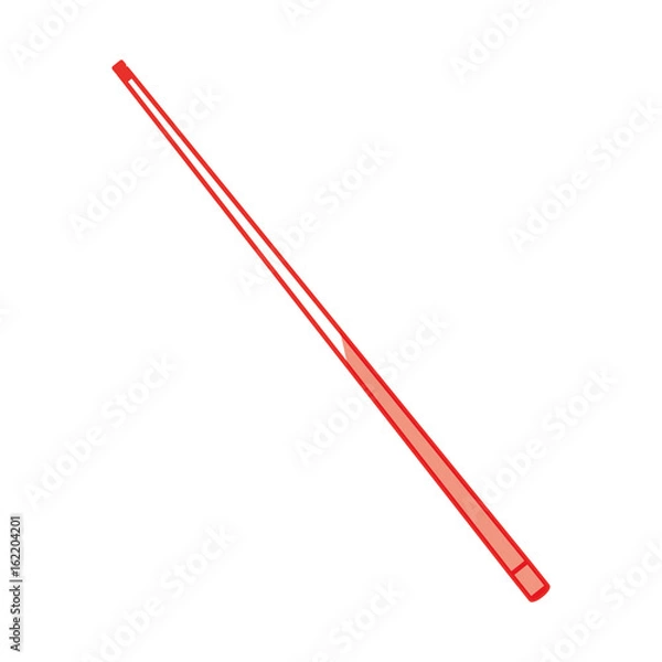Obraz isolated billiards stick