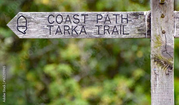 Obraz Tarka Trail and Coast Path sign 2