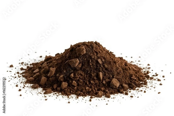 Fototapeta Soil or dirt crop isolated on white background