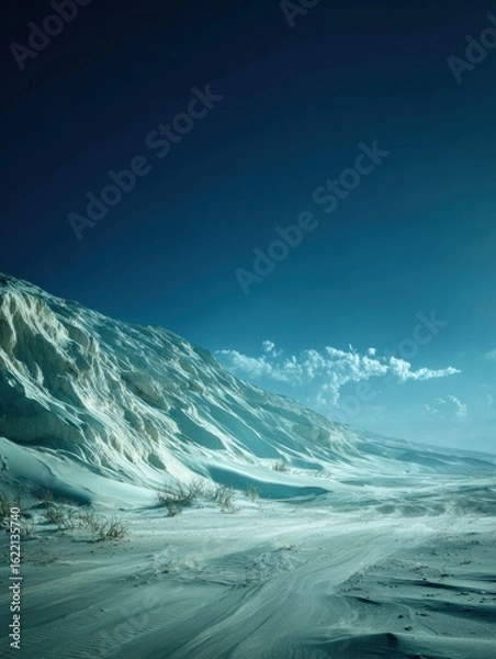 Fototapeta Snowy desert landscape