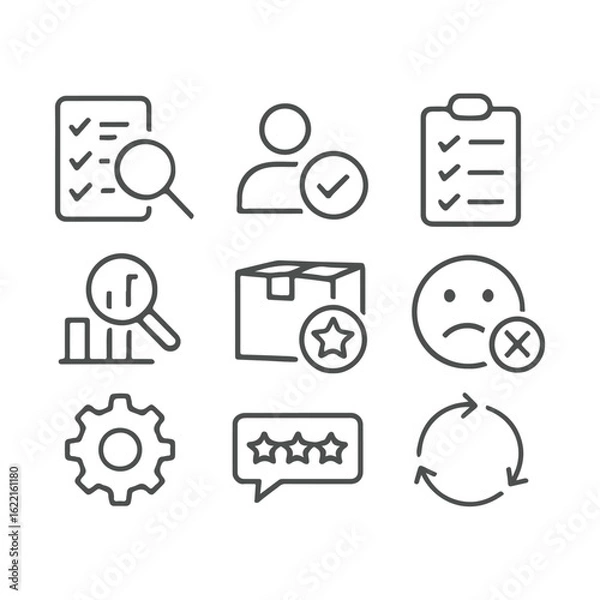 Fototapeta AWARDS - thin line vector icon set. Pixel perfect. Editable stroke. The set contains icons: Award, First Place, Winners Podium, Leadership, Certificate, Laurel Wreath, Medal, Trophy, Gift.