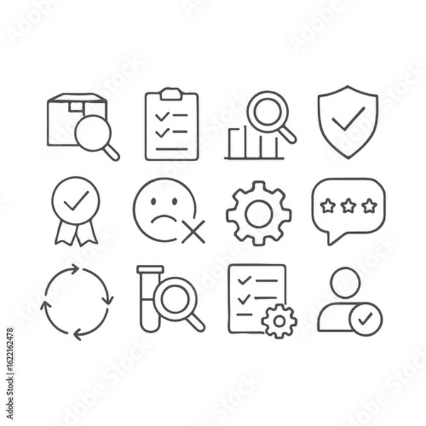 Fototapeta AWARDS - thin line vector icon set. Pixel perfect. Editable stroke. The set contains icons: Award, First Place, Winners Podium, Leadership, Certificate, Laurel Wreath, Medal, Trophy, Gift.