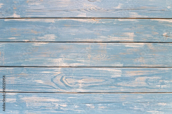 Obraz Rustikaler blauer Holzhintergrund