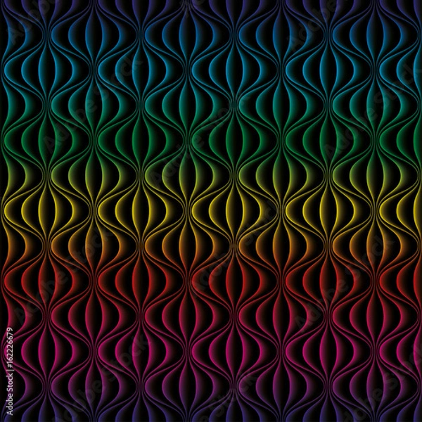 Fototapeta Colorful seamless vector pattern for your design.