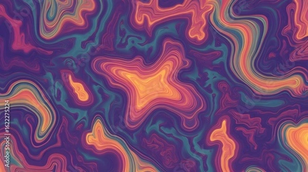 Obraz Abstract Swirling Liquid Marble Texture Background