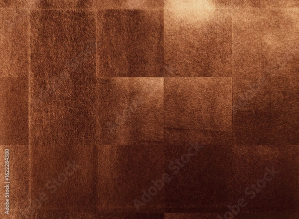 Fototapeta 銅箔の和紙素材。お正月やお歳暮で使えそうな高級感のある銅箔の背景素材。和風の背景に合う豪華なテクスチャ